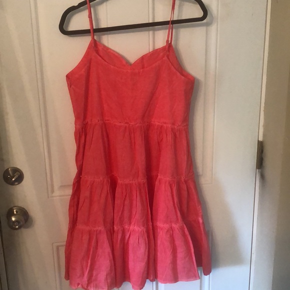 Umgee Raspberry Mineral Wash Sweetheart Neck Dress - Picture 8 of 10